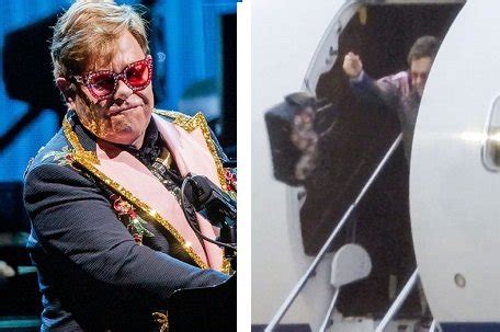 ton john throwing his gucci bag|Elton John hurls bag off private jet during tantrum after calling .